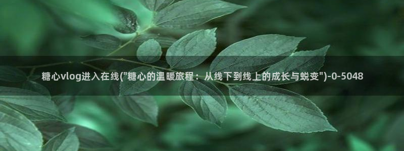 糖心vlog在线观看网站：糖心vlog进入在线(\