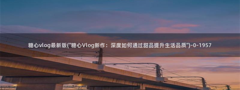 糖心vlog记录